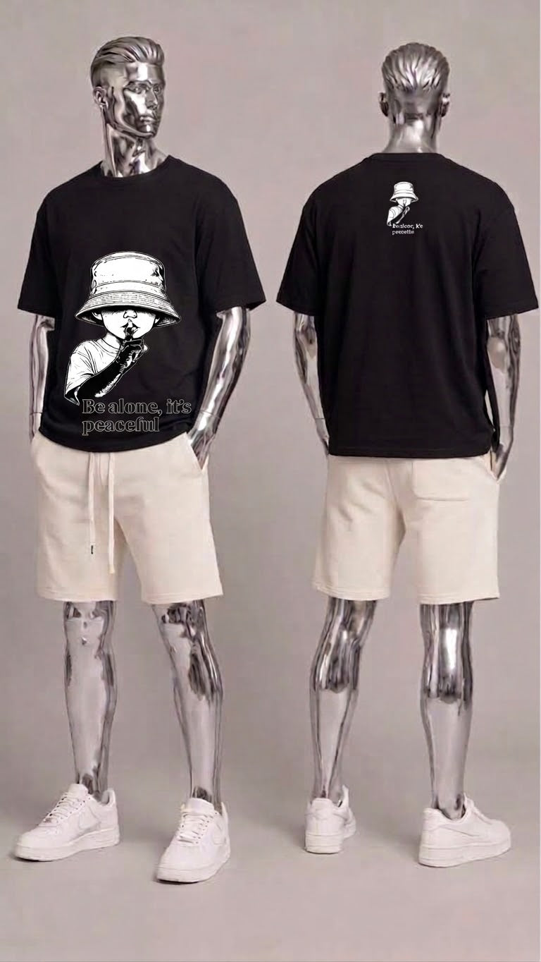 CAMISETA OVERSIZED "BE ALONE" – O EQUILÍBRIO PERFEITO ENTRE CONFORTO E ESTILO!
