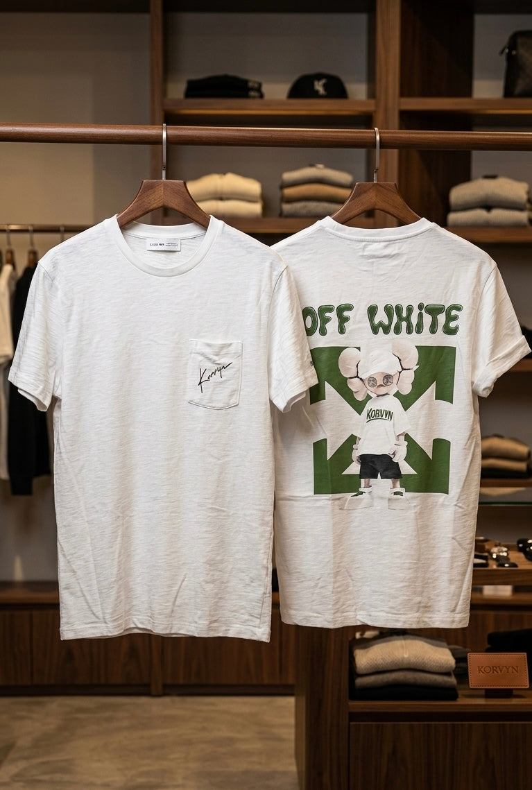 🔥 KORVYN T-Shirt OFF WHITE– Premium Heavyweight 🔥