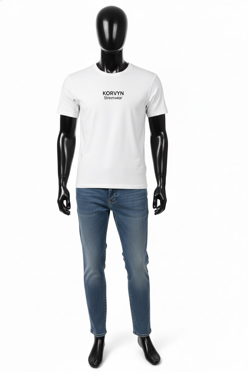 🔥 KORVYN T-Shirt OFF WHITE– Premium Heavyweight 🔥