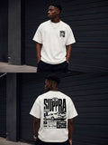 Camiseta Masculina Oversized Streetwear Toyota Supra MK4 Algodão Premium Estampa JDM